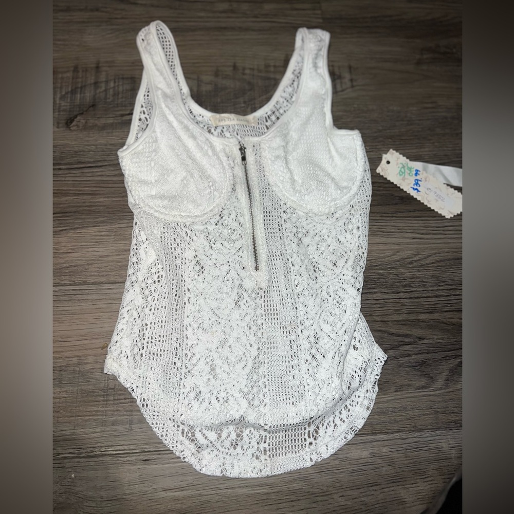 NWT White Lace Top